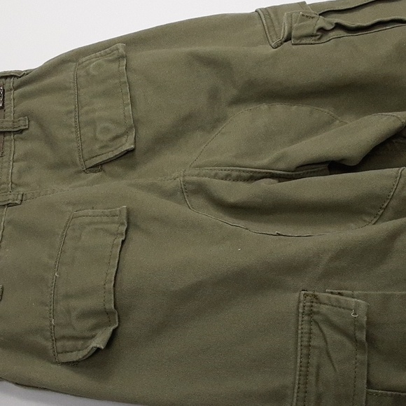 John Galt PACSUN Olive Green Low Rise Utility Cargo Pants - Picture 7 of 10